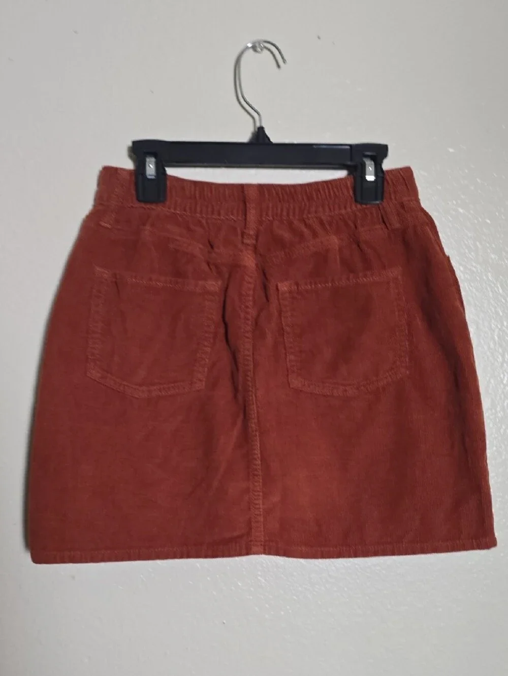 Old Navy Rust Orange Corduroy A-Line Skirt